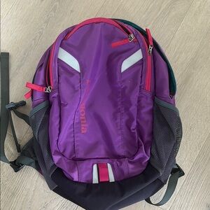 Patagonia Purple and Red Backpack